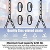 Otoolling Porch Swing Hanging Chain, Black