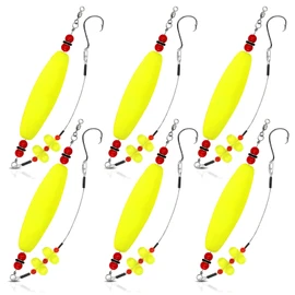 Catfish Float Rigs：Santee Rig Catfish Bait Floats Kit with Rattles & Noise - 8/0 Stainless Hooks for Monster Fish - Durable EVA Bobbers for Boat or Shore Fishing - Catfish Angler's Gift