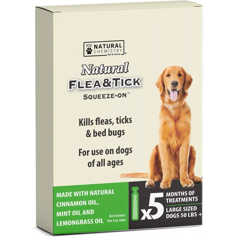 Natural Chemistry All Natural Flea and Tick Squeeze On Drops