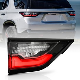 KEEKPO - For 2018 2019 2020 2021 Chevy Traverse Inner Black/Clear Tail Light Lamp Assembly Replacement Left Driver Side