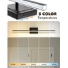 NIORSUN 31.5 Inch Modern Bathroom Light Fixture, 18W 5CCT Dimmable