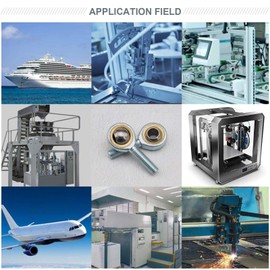 YINETTECH 4Pcs SA10 T/K M10x1.50mm Rod End Bearings Rose Joint Male Right Hand For Hydraulic Cylinder Forging Machine Car Auto Damper