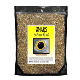 Omar's Cockatiel No Sunflower Blend 4 lb Bag, Premium Bird Seed for Cockatiels & Smaller Sized Birds