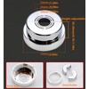 cuttable Wall Split Flange, Split ABS Lightweight Escutcheon Cover Plate,Chrome,for
