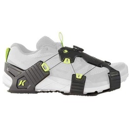 Korkers Ice Runner Ice Cleats - Lightweight and Durable - 22 Replaceable Carbide Spikes - Black/Green - Medium