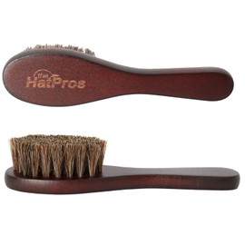 The Hat Pros Premium Horsehair Bristles Hat, Shoe & Clothing Brush w/Wooden Handle & Compact Travel Size, Gentle on Wool & Silk | 1 x Brush Per Order