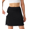 Yogipace,Zip Slant Pockets,Women's UV Protection 17" Soho Skort Lightweight Casual