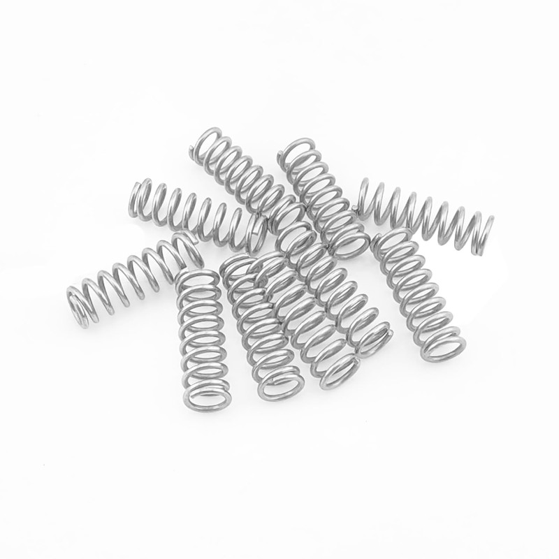 Qrity 10Pcs Coil Extended Compressed Spring, Compressed Springs, Stainless Steel