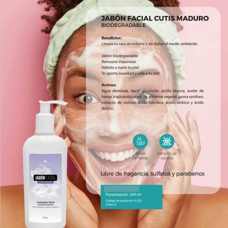 Jabón facial Para Piel seca, Anti Edad set de 2