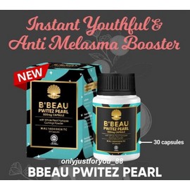 SATIN SKINZ Bbeau Pwitez Pearl Skin Whitening Supplement Anti Aging 30 Caps DHL