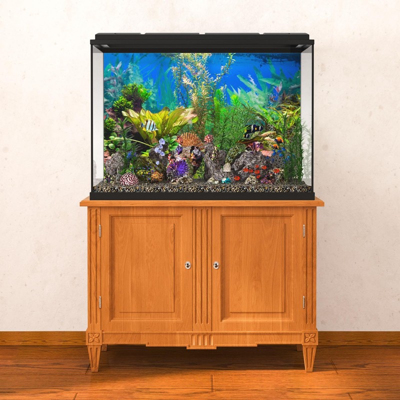 MIRRORANG 120 x 50 cm Aquarium Background Water Plant River