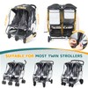 Orzbow Rain Cover for Sibling Pushchair, Universal Rain Cover Twin