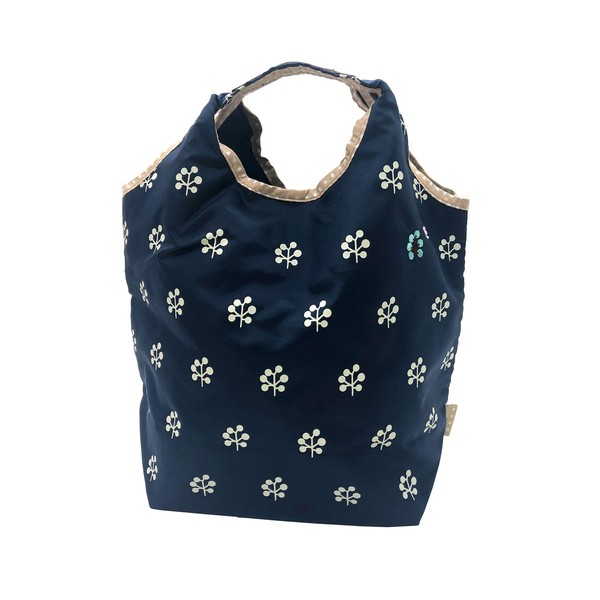 Chiemi Sax 4H17-04-049 Compact Eco Bag (Eco Bag, Subbag, My Bag, Shopping Bag), Navy