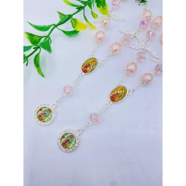 none 12 BAPTISM FAVORS BRACELETS PINK FIRST COMMUNION RECUERDOS DE BAUTIZO COMMUNION