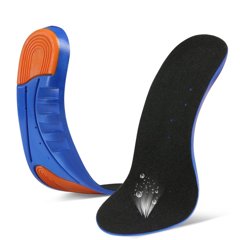 LIHAO Unisex Insoles Gel Insoles Arch Support with Cuttable Sizing