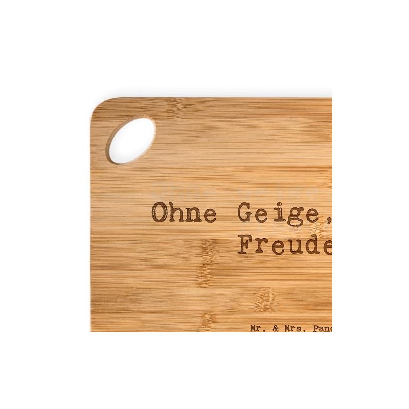 Mr. & Mrs. Panda Bamboo Chopping Board with German Text