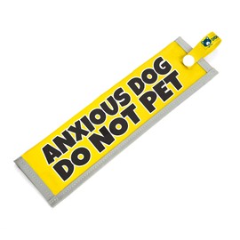 dogkit Anxious Dog Do Not Pet Sleeve for Reactive Nervous Dogs, Reflective, Waterproof, Double Sided Slip-on for the Dog Lead