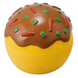 Latex Toy for Dogs, Takoyaki (Comes with a Quiet Ringing Bell Included) (1. Single Item) (4169) Your Dog and Old Year, Festive Feeling! Pompolice Long Selling Takoyaki Ball Toy, Peepy and Sound, Pet