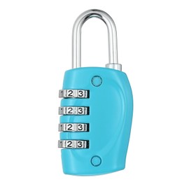 PATIKIL Combination Lock, 4 Digit Outdoor Padlock Waterproof Locker Lock for Luggage Suitcase, Gym Locker, Fence, Filing Cabinets, Toolbox, Gate, Blue