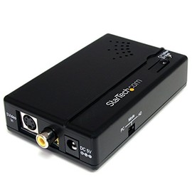 StarTech.com Composite and S-Video to HDMI Converter with Audio - Video Converter - Composite Video, S-Video - HDMI - Black - VID2HDCON