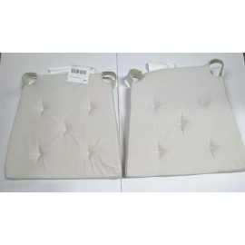 IKEA Lot of 2 IKEA JUSTINA Chair Pad 17/14 x 16 x 2" Natural Color  New 503.078.37
