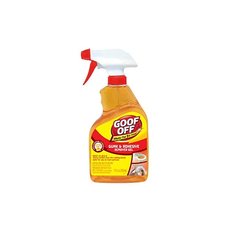Goof Off FG790 Gunk Adhesives Remover, 12 oz, Bottle,