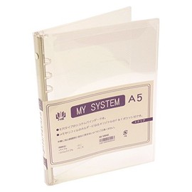 A5 Size 6-Hole My System Binder (Personal Organizer Binder) [S Clear] HS58940
