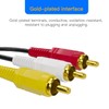 HTDYOO RCA Cable, AV Cable Gold Plated, Yellow/White/red connectors 3