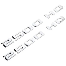 2pcs 2500HD 2500 HD Emblem Side Door Badge 3D Letter Nameplate Replacement for 2020-2023 Silverado (Chrome)