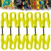 BOZZYS Glove Clips for Work 6-Pack | Yellow A-Shaped Anti-Drop