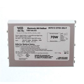 Vassloh Shwabe M7012-27CK-5EU-F MH Metal Halide Fluorescent Ballast, M139, 70W, 120/277V