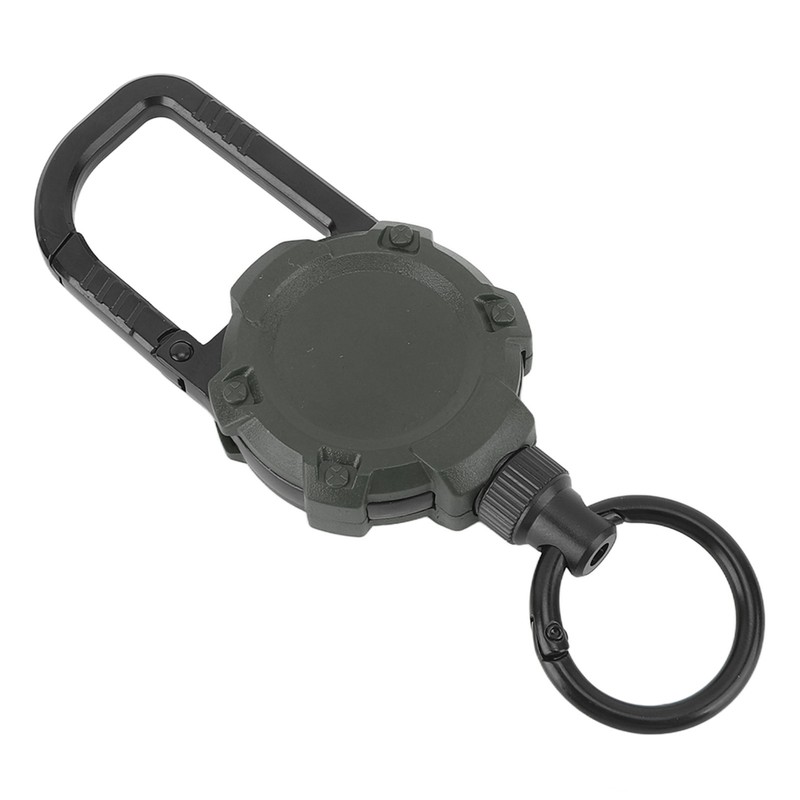 Magnetic Retractable Keychain Stainless Steel Wire Easy Pull Buckle Carabiner