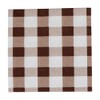 Gingham Paper Cocktail Napkins in Chocolate - 20 Per Package