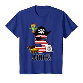 5 Year Old Pirate Birthday Party Theme Boy Girl Shirt T-Shirt