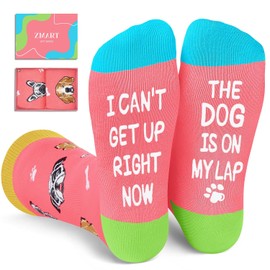 Zmart Dog Mom Gifts for Women - Funny Silly Novelty Dog Lover Socks, Her Mom Mother Gifts
