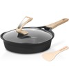 ESLITE LIFE Nonstick Deep Frying Pan Skillet with Lid, Healthy