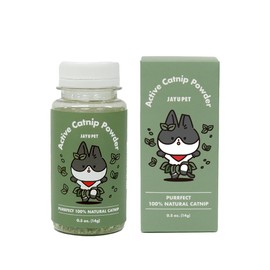 JAYU PET Active Catnip Powder (0.5 oz) - Potent Fresh Leaves for Entertaining Cats, Reducing Stress & Anxiety, Reviving Old Toys