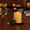 Luminara Flameless Pillar Candle, Small (4.5 inches, Unscented) Real-Flame Effect,