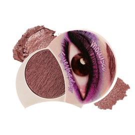 Shimmer Rose Red Single Eyeshadow, Pressed Powder Smoky Eyeshadows, Metallic Eye shadow Highly Pigmented Long Lasting, Shimmering Waterproof Eyes Shadows, Cool for Party Daily Eye Make up