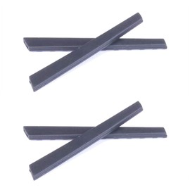 NicelyFit Temple Ear Socks for Oakley Currency OX8026 Twin Shock OX3095 Glass Frame (Black - 2 Pairs)