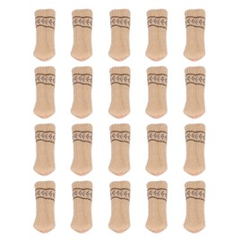 20PCS Chair Leg Covers Acrylic Silicone Double Layer Elastic Furniture Legs Floor Protectors