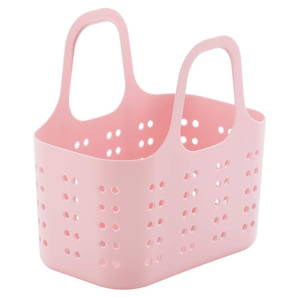 SANKA Volca VOBM-DMP Storage Box, Basket,(W x D x H): 8.5 x 5.3 x 8.7 inches (21.5 x 13.5 x 22 cm), Made in Japan, Mini, Dotted, Moise Pink