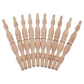 Wooden Baluster Spindles 9", Pack of 12 Oak Spindles for Crafts, Woodworking, and Furniture, by Woodpeckers