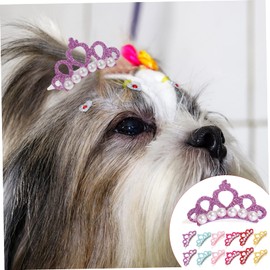 WOONEKY 30pcs Pet Hair Clips for Dogs -Shaped Accessories for Pets for Grooming and Decoration Colors Lake