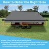 Dulepax RV Awning Fabric Replacement(13.2ft Fabric) Heavy Duty 16oz Vinyl
