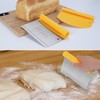 Optimal Dough Scraper in 2-Piece Practical Set, Dough Cutter Stainless