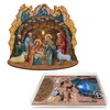Orthodox Nativity Scene with Angels Décorative Set by G. Debrekht