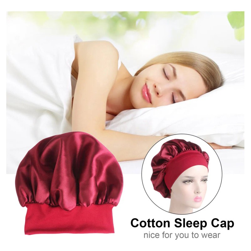 Gorro Dormir Bonnet Mujer Cabello Largo Rizado