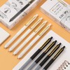 12pcs Press Gel Pen 0.38MM Black Ink Fine Point Pen