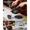 28oz Cast Iron Teapot with 4 Cups, Tea Kettle for